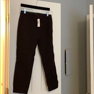 NWT J. Crew Martie pants, black, size 6